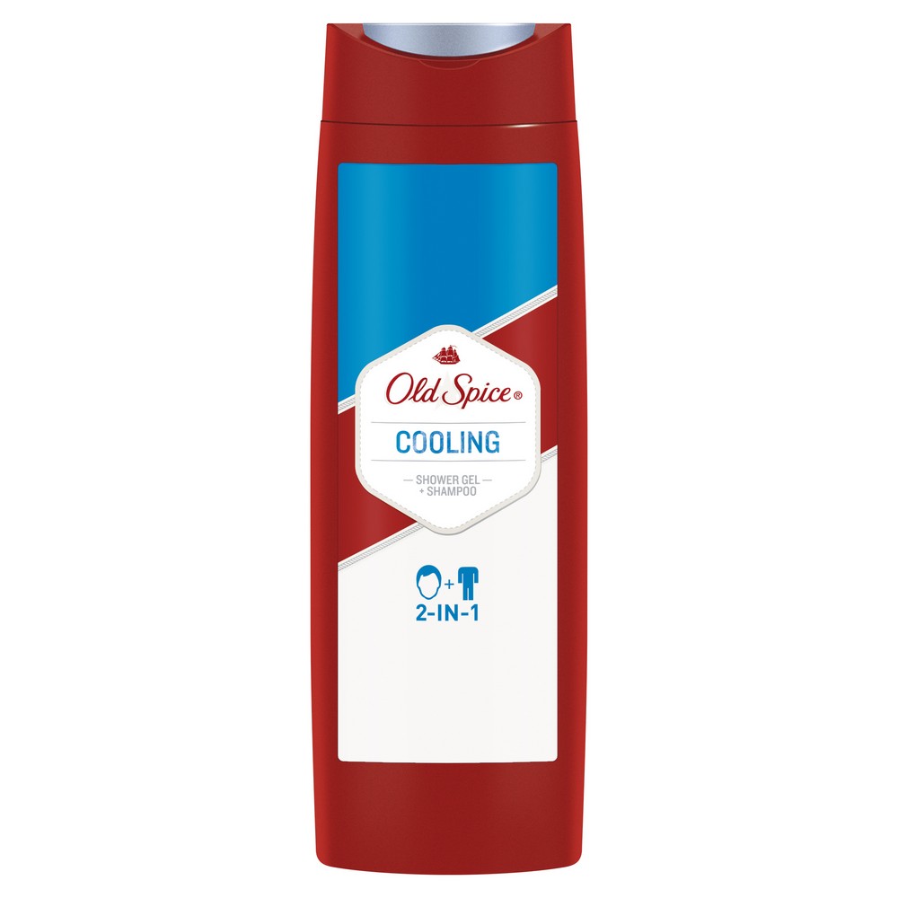 Old Spice Hair&Body Cooling Αφρόλουτρο και Σαμπουάν για Άντρες 400ML