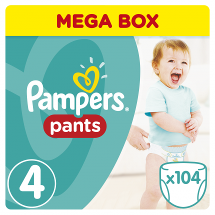 Pampers Πάνες Pants Μεγ. 4 (8kg-14kg) 104 Πάνες-βρακάκι 