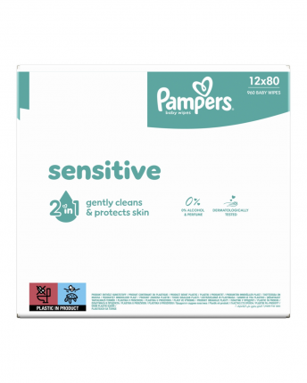 PAMPERS WIPES SENSITIVE 1X12X80 EBOX