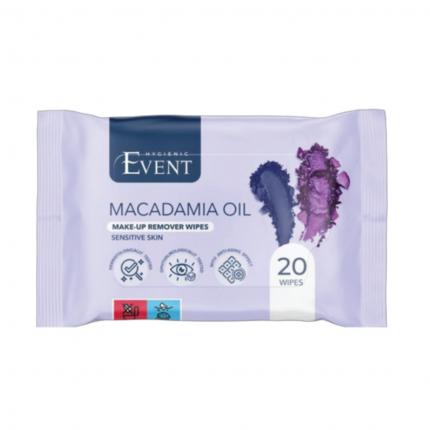EVENT ΥΓΡΑ ΜΑΝΤΗΛΑΚΙΑ ΝΤΕΜΑΚΙΓΙΑΖ MACADAMIA 20ΤΕΜ. 1+1