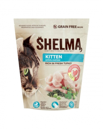 SHELMA FRESHMEAT GRAIN FREE KITTEN/ ΞΗΡΑ ΤΡΟΦΗ ΓΑΤΑΣ ΓΑΛΟΠΟΥΛΑ 5x750GR