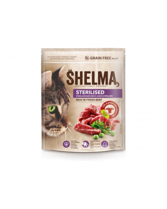 SHELMA FRESHMEAT GRAIN FREE STERILE/ ΞΗΡΗ ΤΡΟΦΗ ΓΑΤΑΣ ΜΟΣΧΑΡΙ 5x750GR