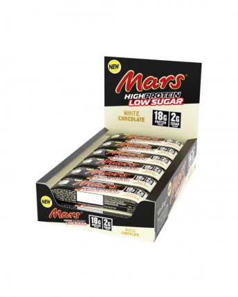 MARS WHITE LOW SUGAR HIGH PROTEIN BAR (12X57G) WHITE CHOCOLATE