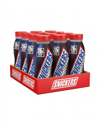 SNICKERS HIGH PROTEIN MILK DRINK (12X250ML)  CHOCOLATE, MALT, PEANUT & CARAMEL