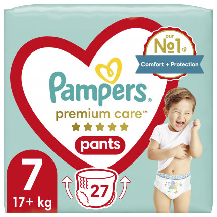 Pampers Πάνες Premium Pants Μεγ. 7 (17kg+) 27 Πάνες-βρακάκι