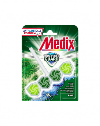 MEDIX WC TOTAL POWER GUARD ΣΤΕΡΕΟ ΜΠΛΟΚ ΤΟΥΑΛΕΤΑΣ ΠΕΥΚΟ 55G