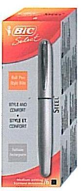 BIC ΣΤΥΛΟ STEEL ΜΑΥΡΟ ΚΟΥΤΙ 6 ΤΜΧ