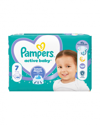 PAMPERS ACTIVE BABY ΜΕΓ 7 3X44 MAXI