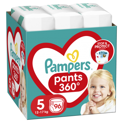 Pampers Πάνες Pants Μεγ 5 (12kg-17kg) 96 Πάνες-βρακάκι 