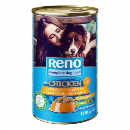 RENO ΤΡΟΦΗ ΓΙΑ ΣΚΥΛΟΥΣ ΚΟΝΣΕΡΒΑ ΜΕ ΠΟΥΛΕΡΙΚΑ ΣΕ ΣΑΛΤΣΑ 1240G