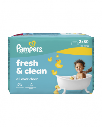 PAMPERS WIPES FRESH CLEAN 6X2X80