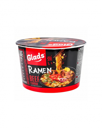 GLADS RAMEN BOWL WITH BEEF FLAVOUR SAUCE 105GR