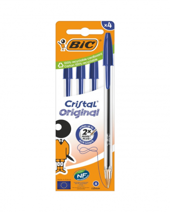 BIC ΣΤΥΛΟ CRISTAL MED BOX04 BLUE EU